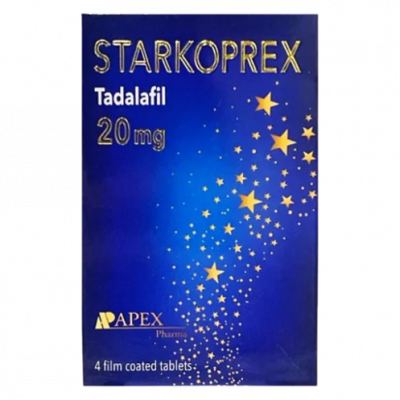 STARKOPREX 20 MG ( TADALAFIL ) 4 FILM-COATED TABLETS
